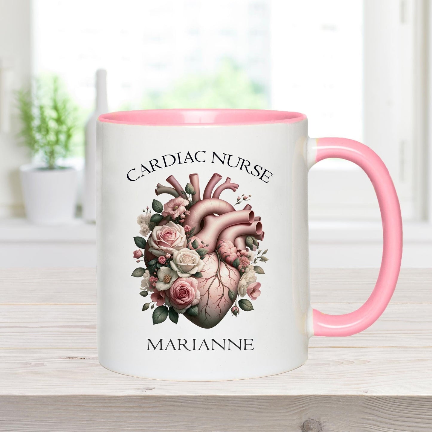 Personalised Cardiac Nurse Mug, Heart Nurse Mug, Nurse Mug Gift, Cardiac Consultant Mug, Personal Specialised Healthcare Mug Cardiology Gift