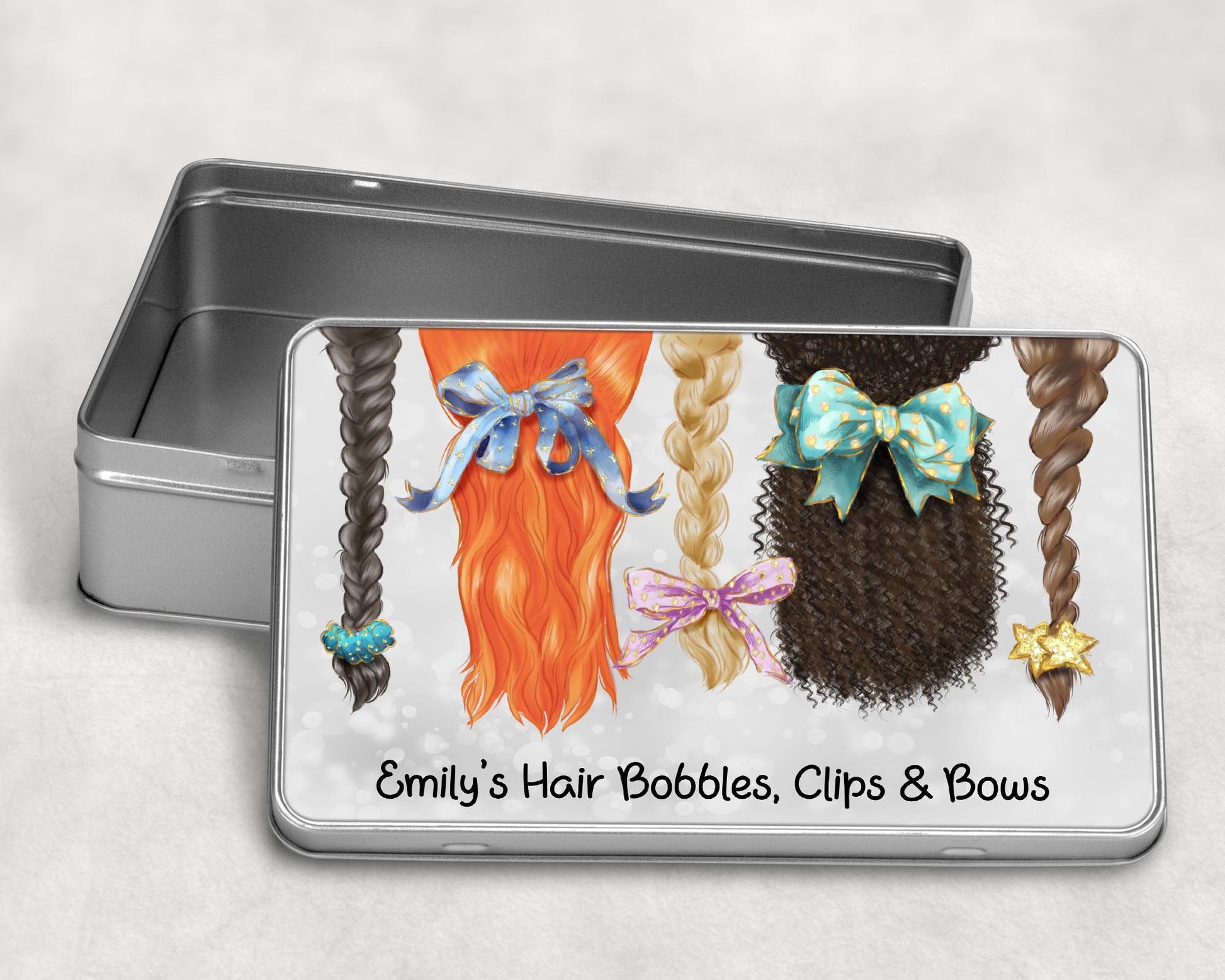 Personalised Hair Accessory Storage Tin