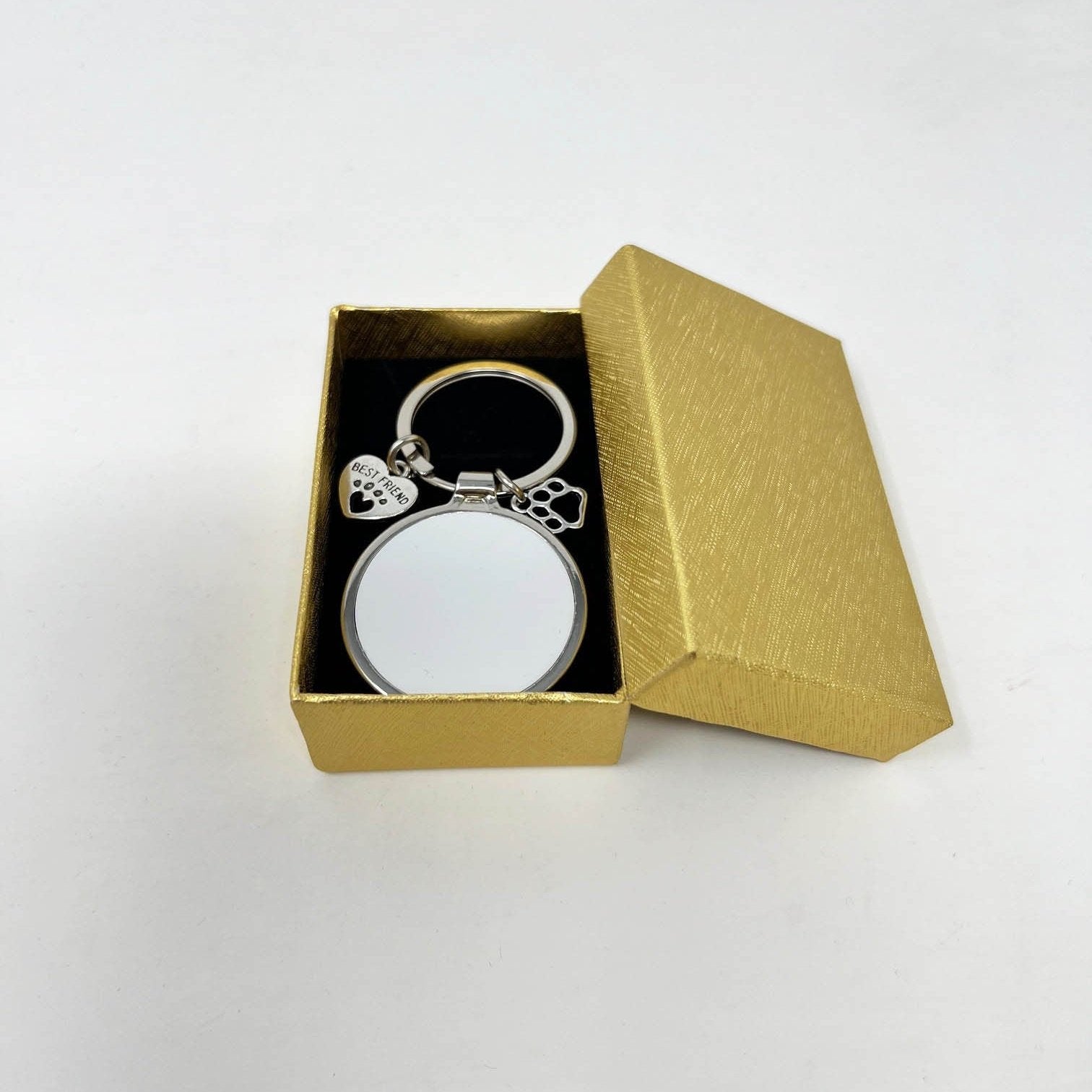 Personalised Pet Photo Keyring With Charms