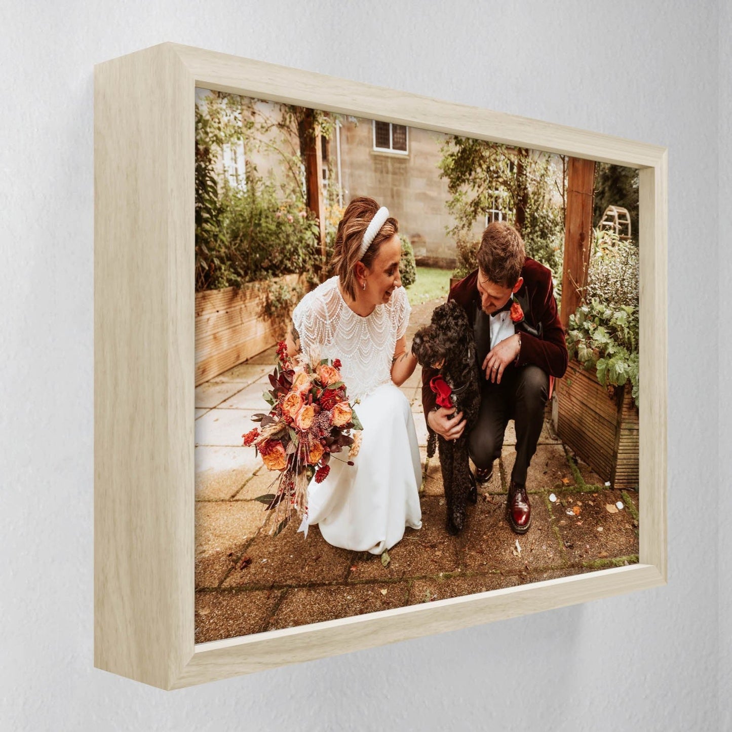 Photo Block Frame Add Your Own Photo Portrait Landscape Stand Alone Personalised Photo Frame Gift