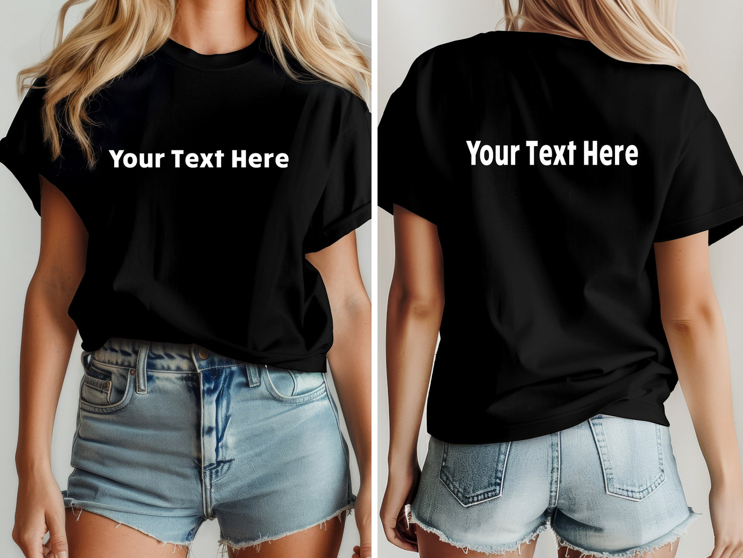 Custom T-Shirt Text Only, Design Your Own T-Shirt, Custom Hen, Stag, Birthday, Concert T-shirt, Create Your Own T-shirt,Personalised T-shirt