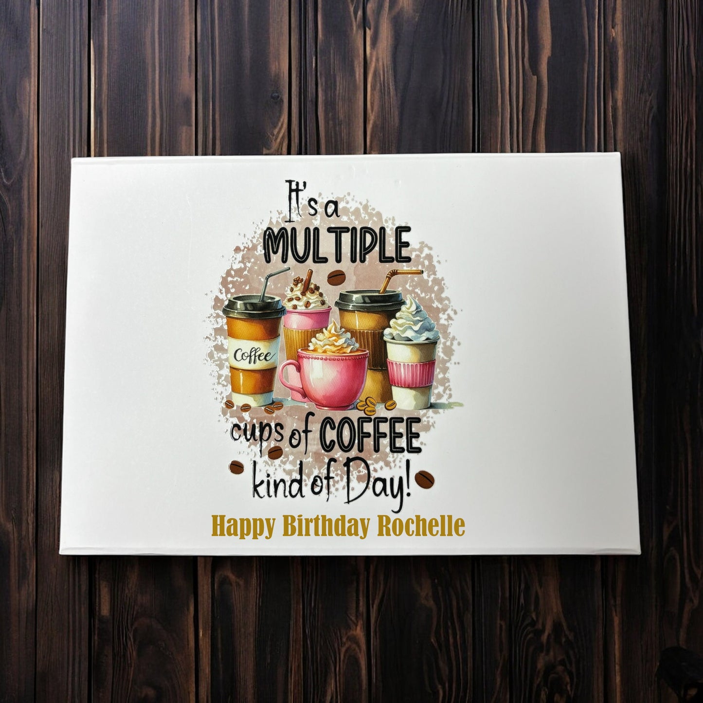 Coffee Themed Gift Box, Personalised gift box, Personalised box, Coffee Themed Birthday Gift, Coffee Lovers Present