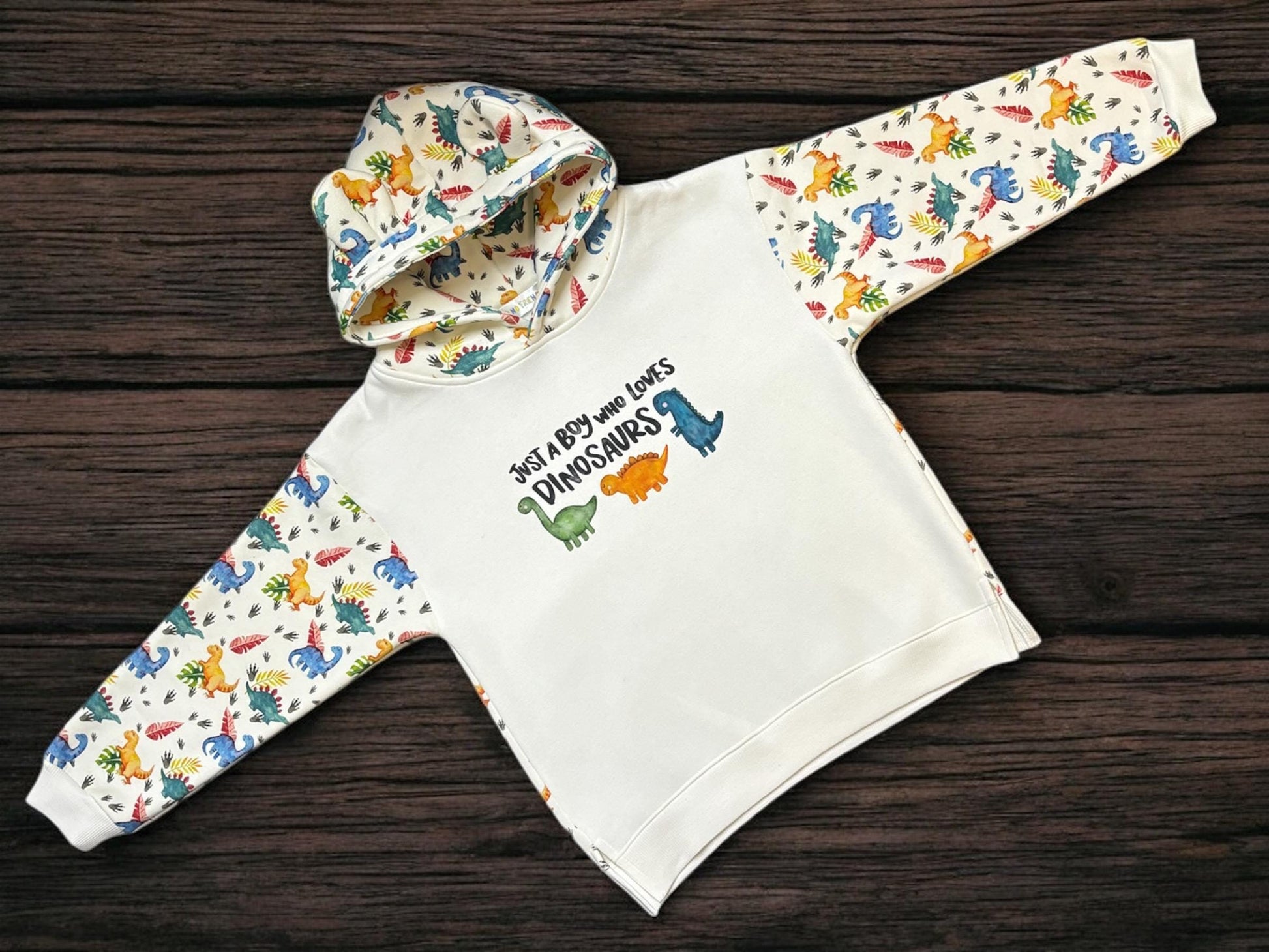 Dino hoodie Age 5-6 Years