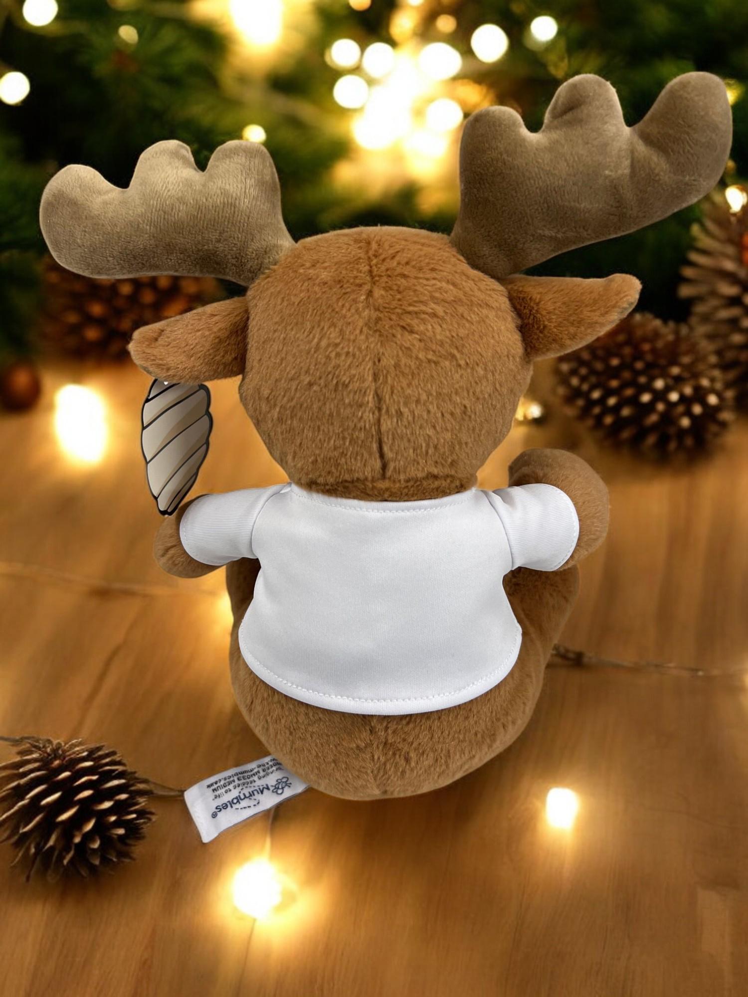 Personalised Reindeer Soft Toy Child & Baby 1st Christmas