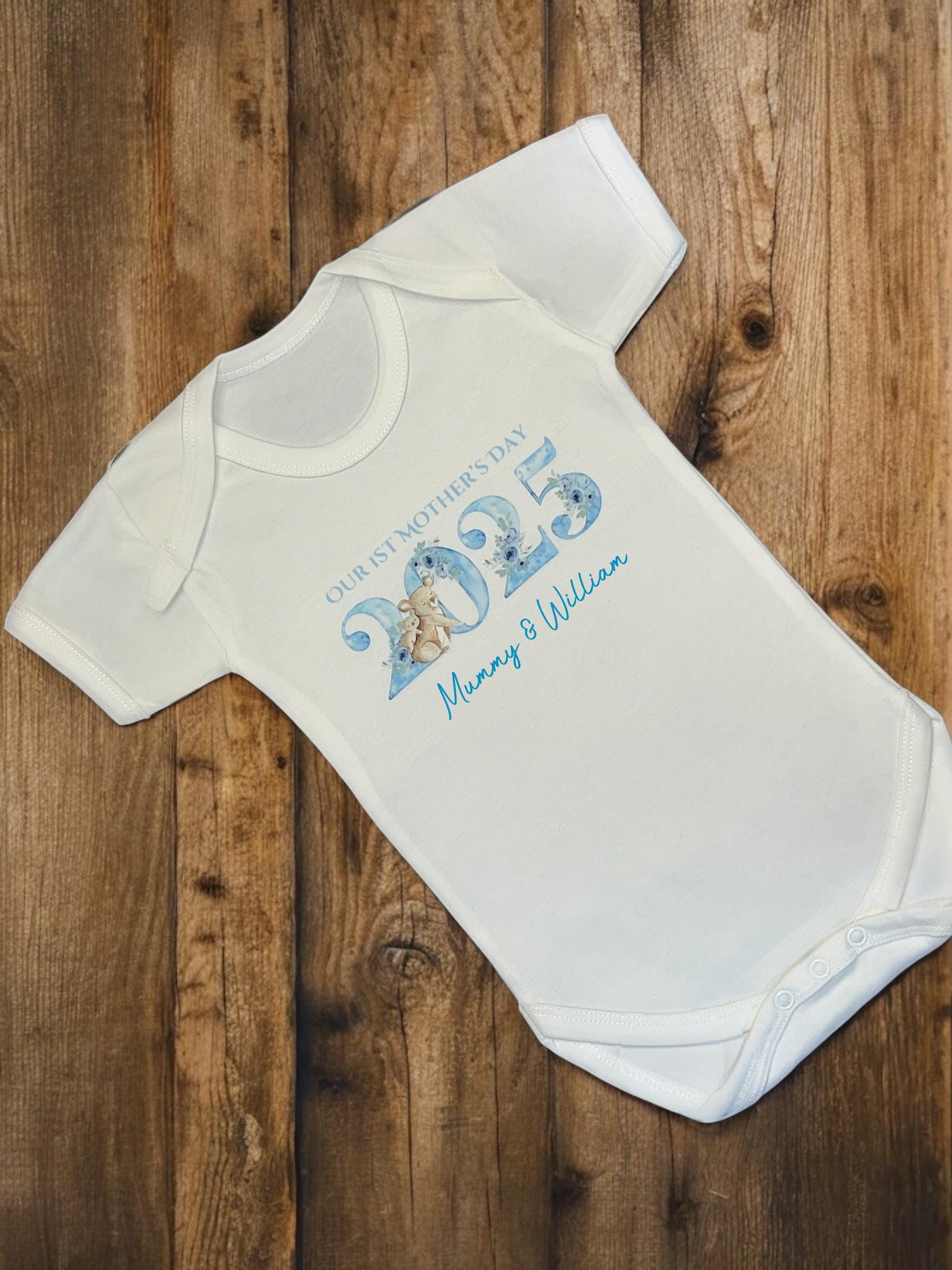 Personalised Mothers Day Baby boy Vest
