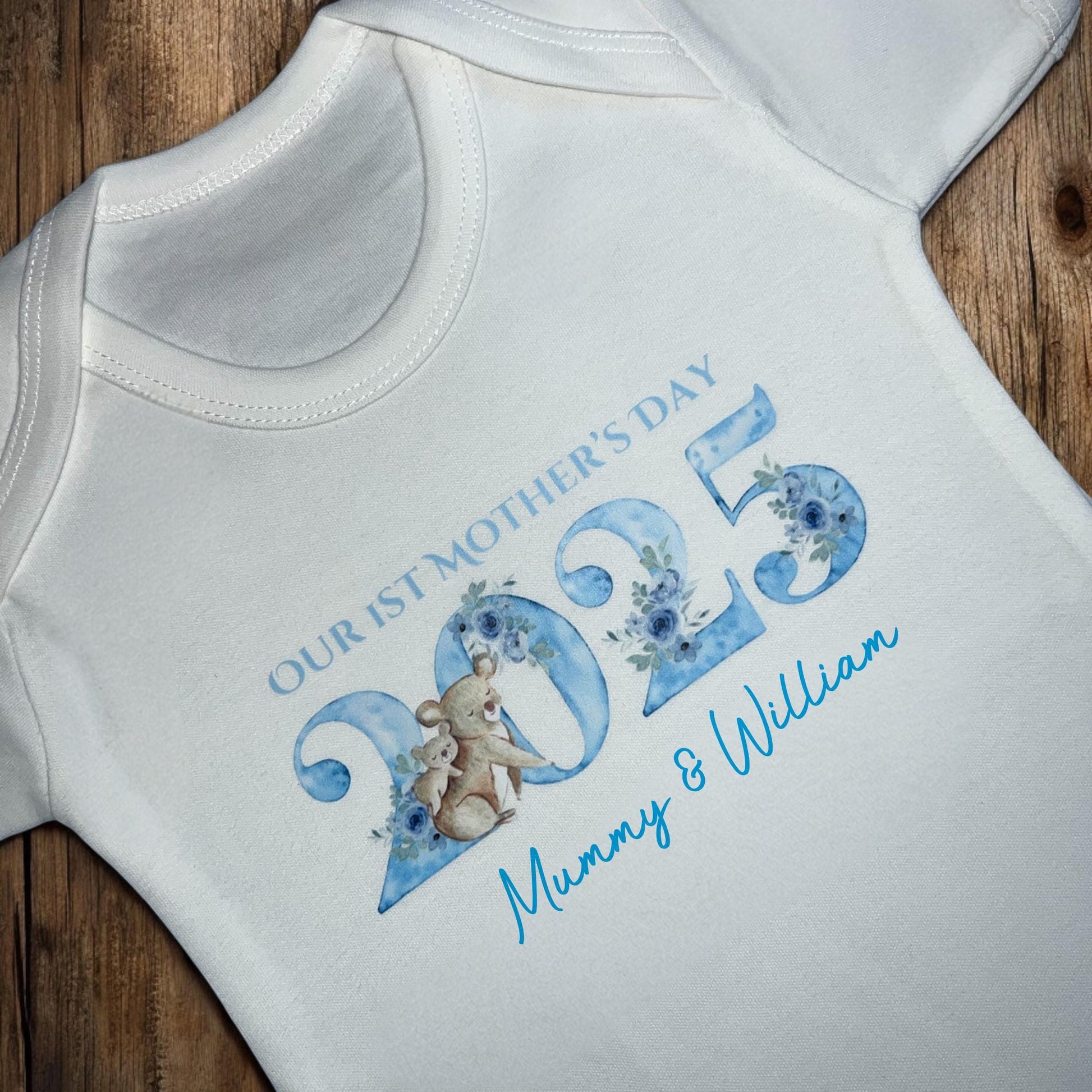 Personalised Mothers Day Baby boy Vest
