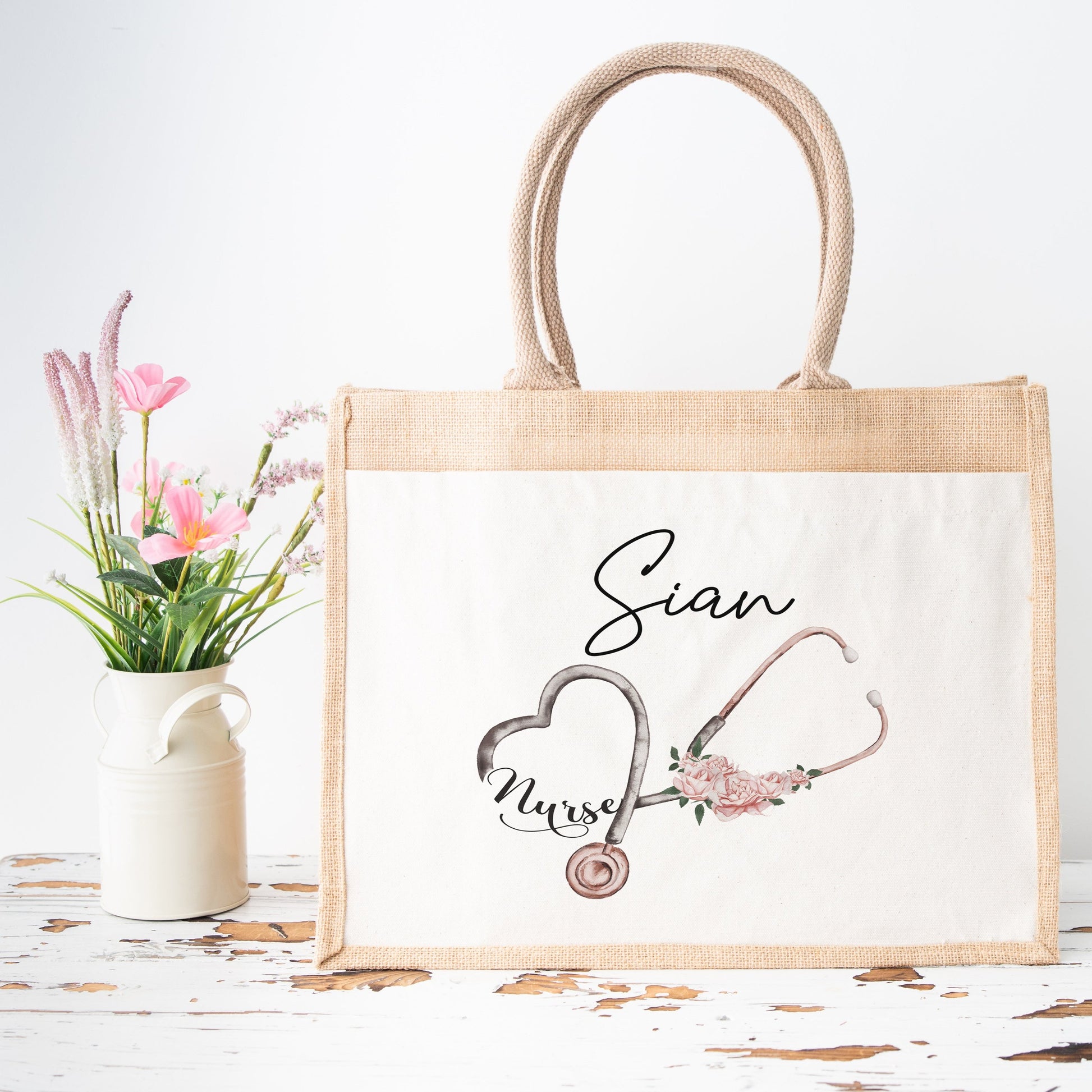 Nurse, Student Nurse Jute Bag