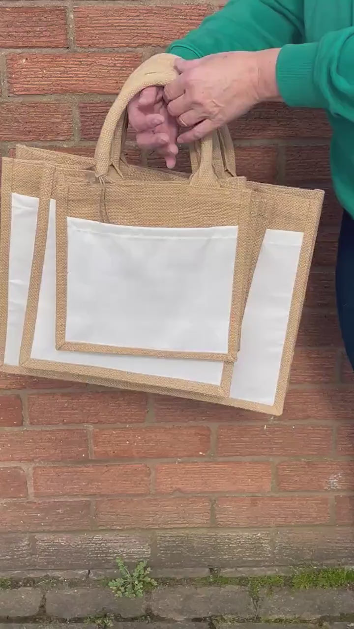 Neonatal Nurse Baby Feet Jute Bag