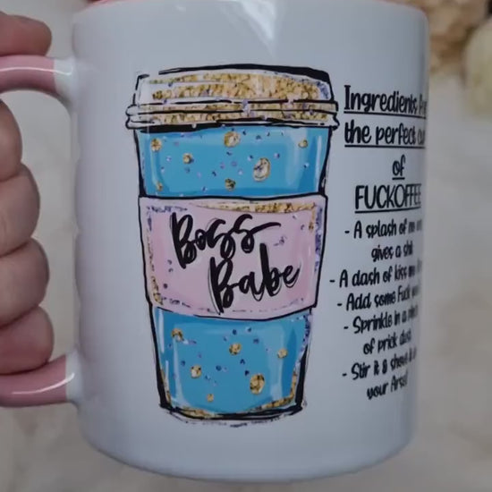 Rude Coffe Quote Ceramic Mug