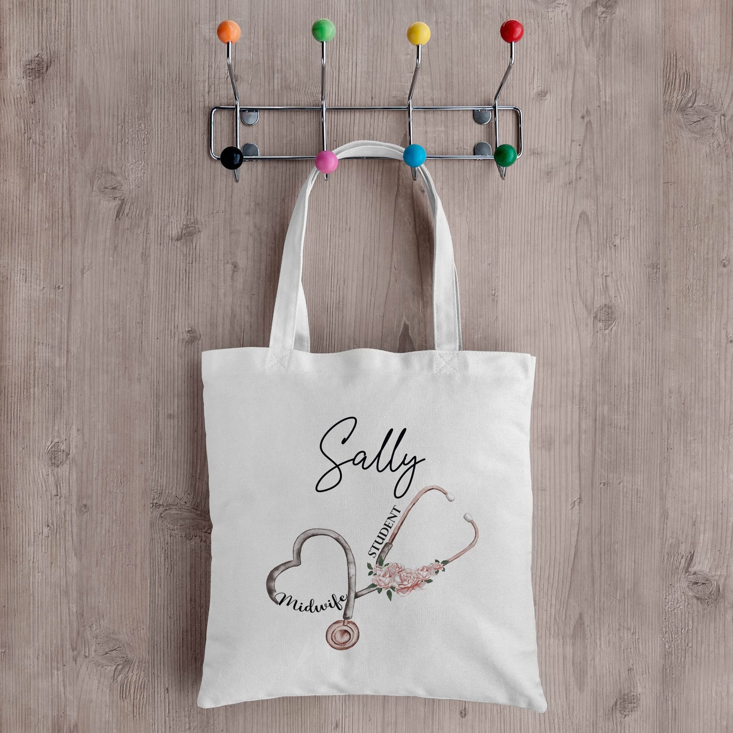 Midwife, Student Midwife Stethoscope Tote Bag
