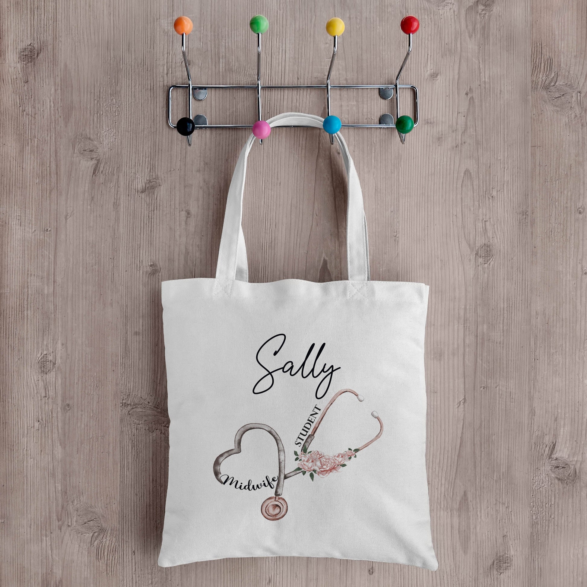 Midwife, Student Midwife Stethoscope Tote Bag